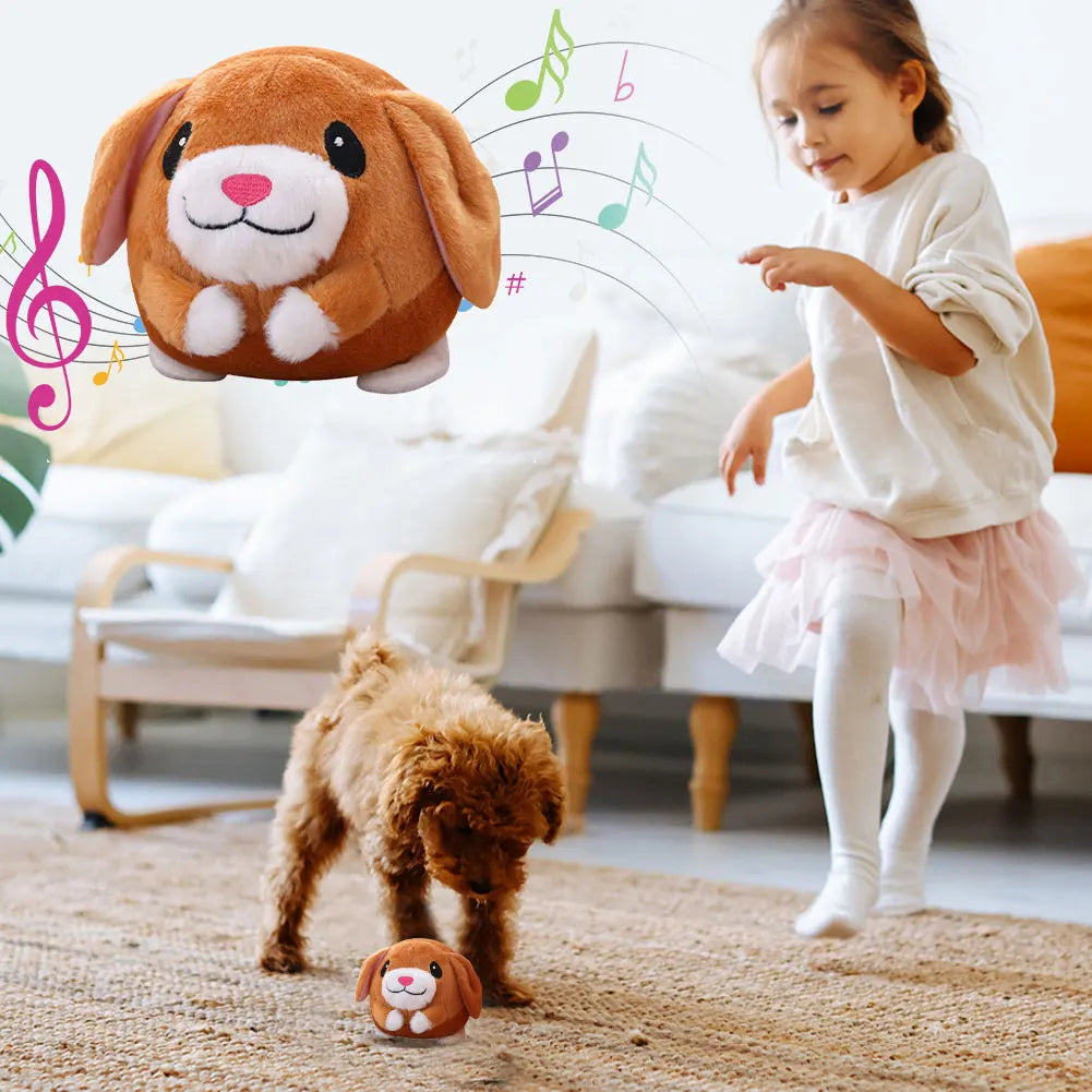 Cartoon Pig Active Moving Plush USB Rechargeable Interactive Dog Toy