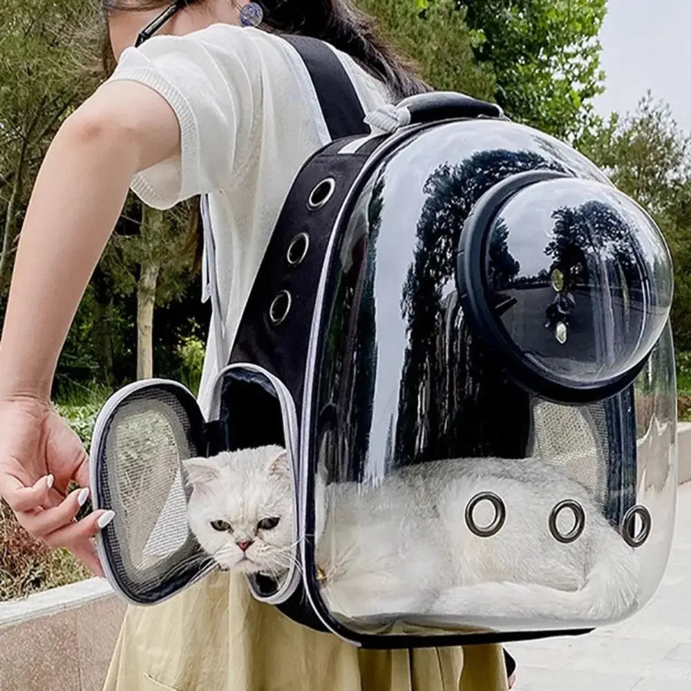 Transparent Dome Cat Carrier Backpack For Vet Visits