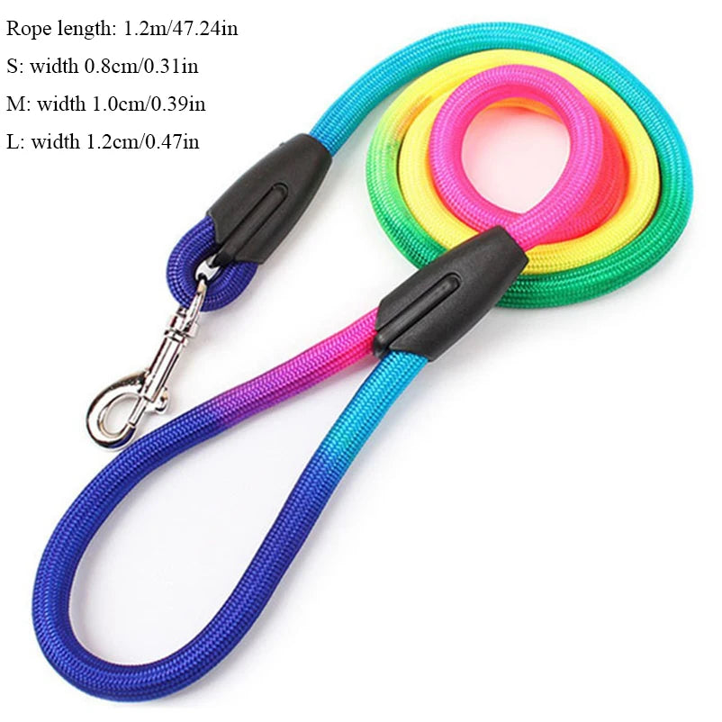 Nylon Round Lead Rope 1.2m For Puppies And Everyday Walks