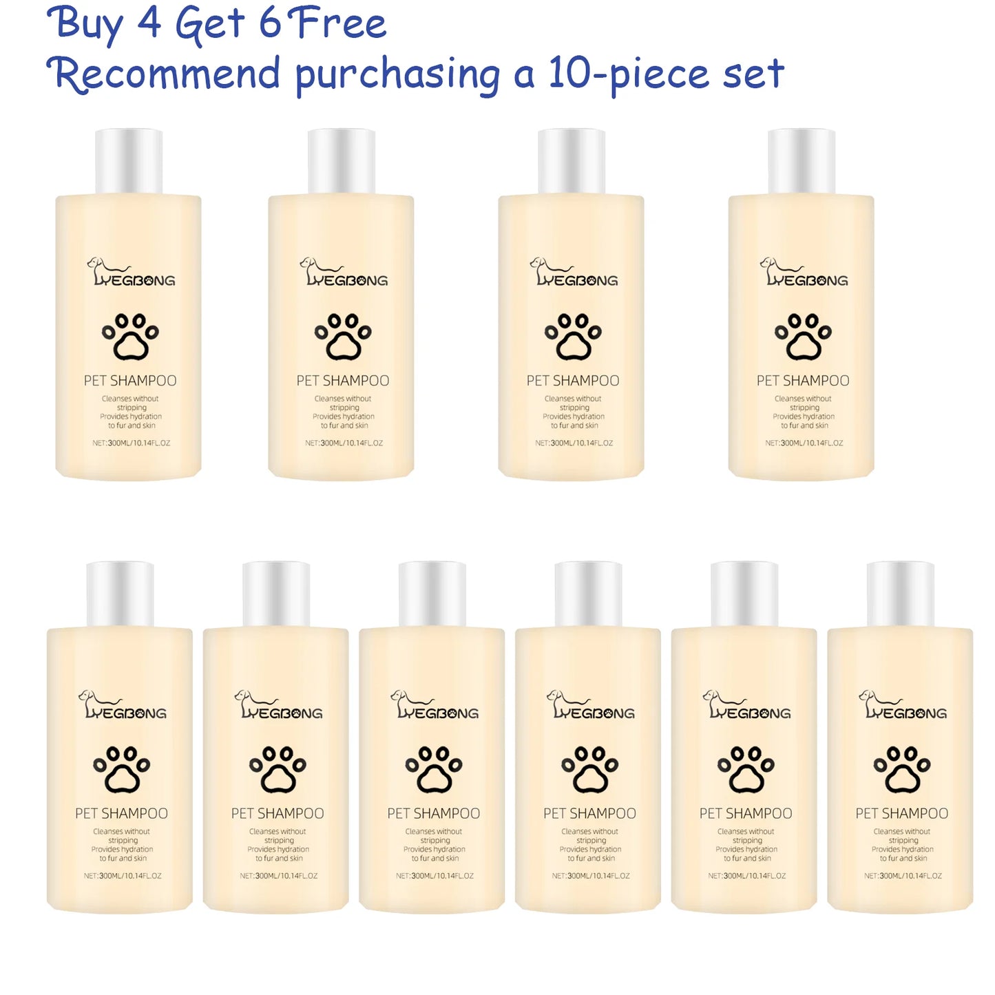 YEGBONG Dog Wash Shampoo Flea Mite Killer Anti Itch Moisturizing