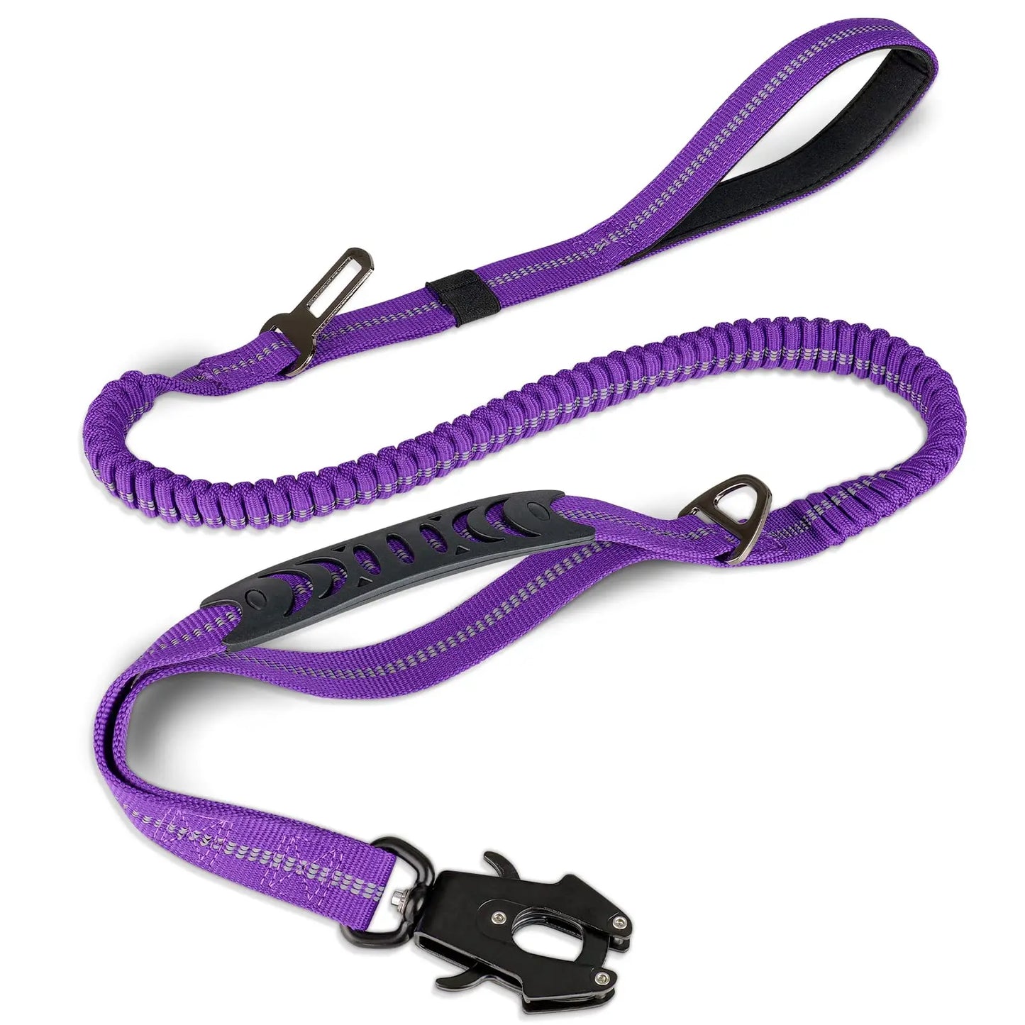 Reflective Shock Absorbing Pet Leash For Large Dogs Car Seatbelt