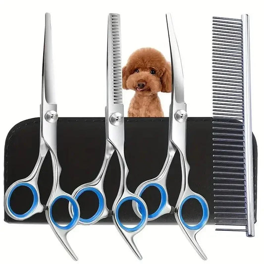 Ambidextrous Dog Grooming Scissors Stainless Steel Round Head