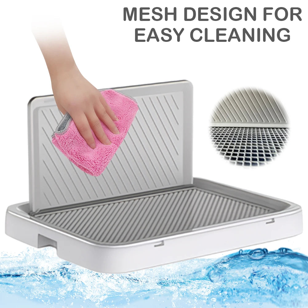 Alloet Dog Potty Tray Indoor Training Toilet Anti Splash Puppy