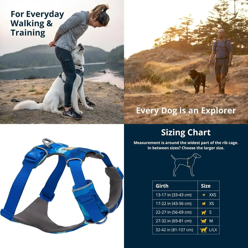 Reflective Padded Dog Harness With Dual Clips For Everyday Use