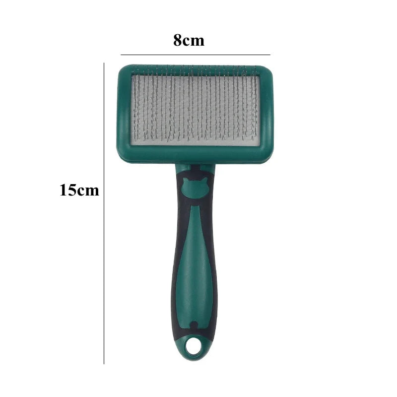 Dog Brush Stainless Steel Massage Grooming Comb Pet Hair Remover