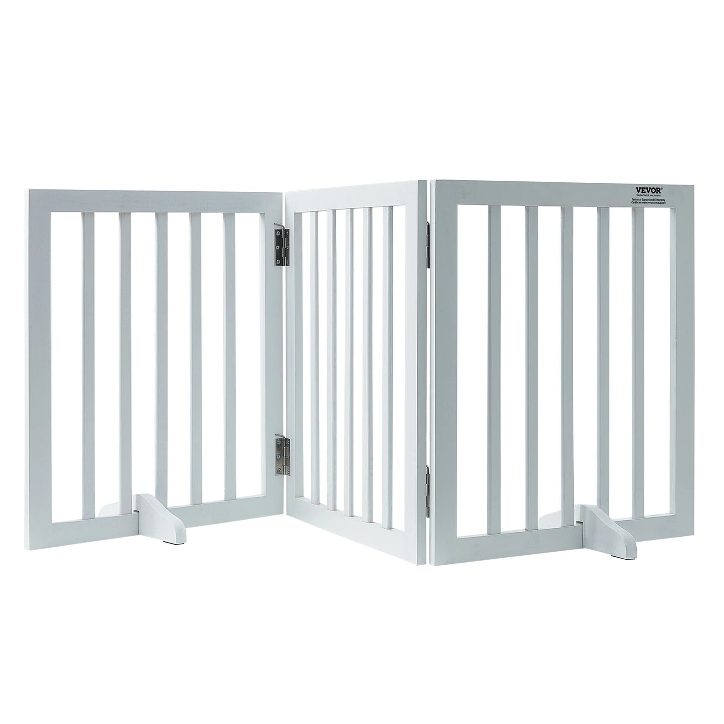 SucceBuy Freestanding Three Panel Dog Gate For Narrow Passages