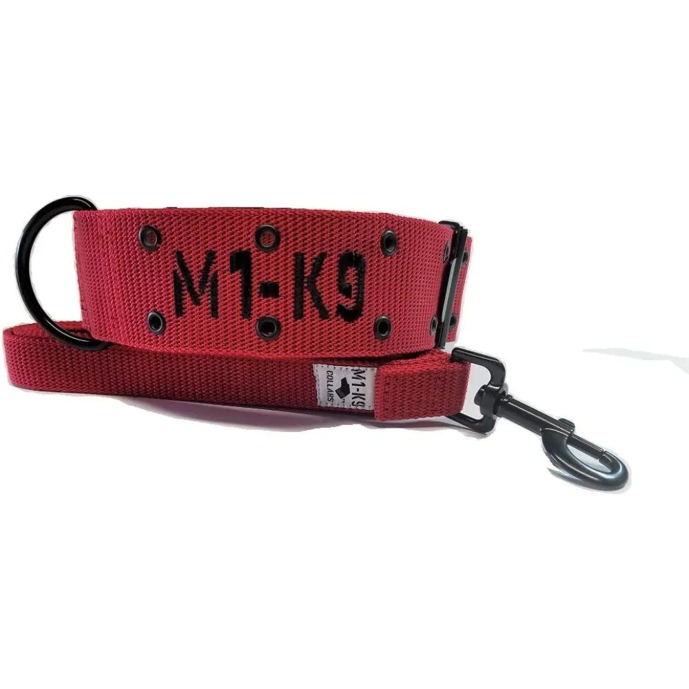 Tactical Dog Collar With Heavy Duty Leash And Cobra Buckle