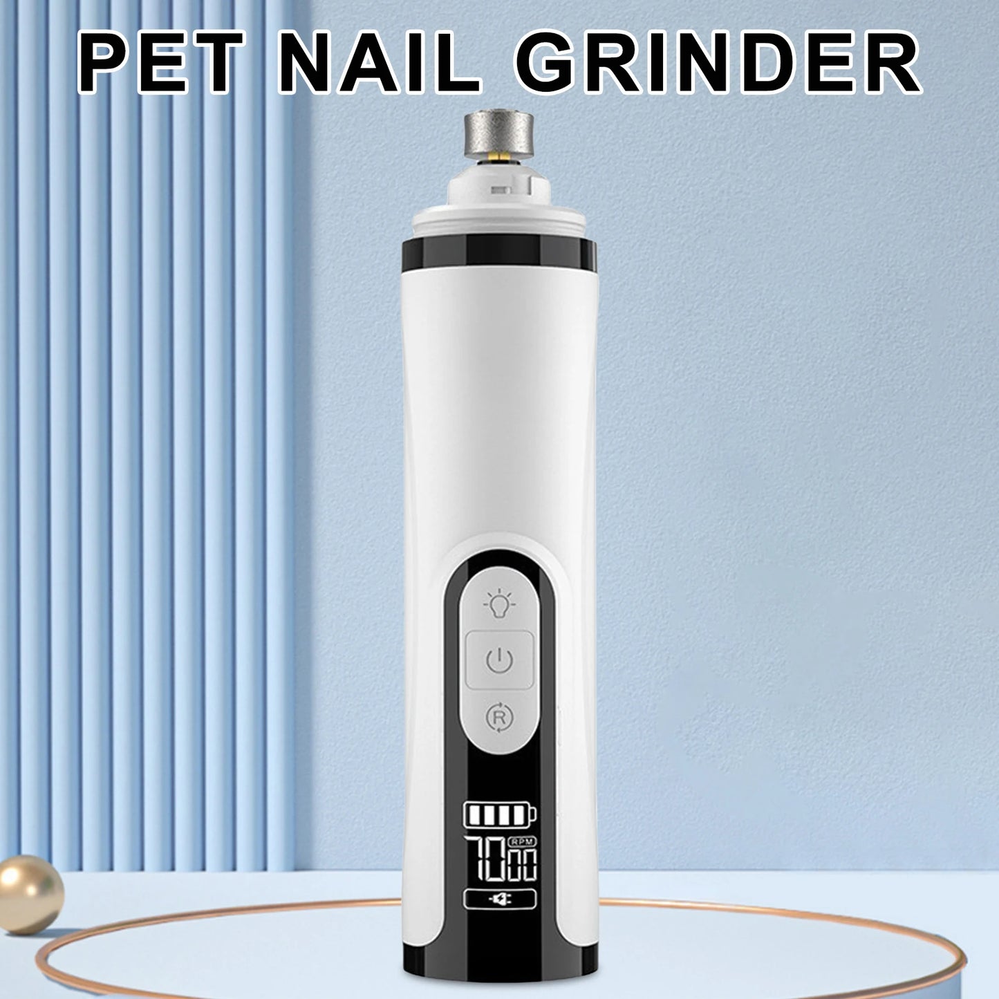 Shunmaii Electric Dog Nail Grinder With 2 LED Lights