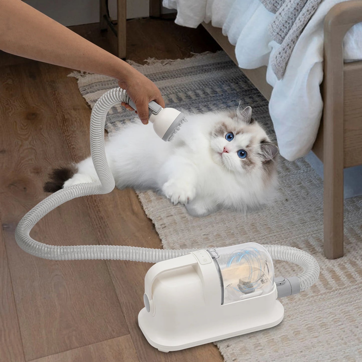 Pet Hair Grooming Tool Set With 11800Pa Suction Three In One