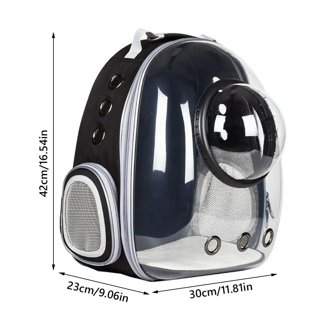 Transparent Dome Cat Carrier Backpack For Vet Visits