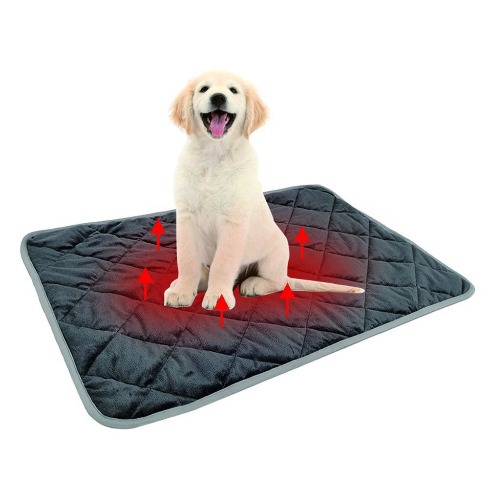 Self-Warming Pet Mat for Dogs and Cats Anti-Slip Bed Pad