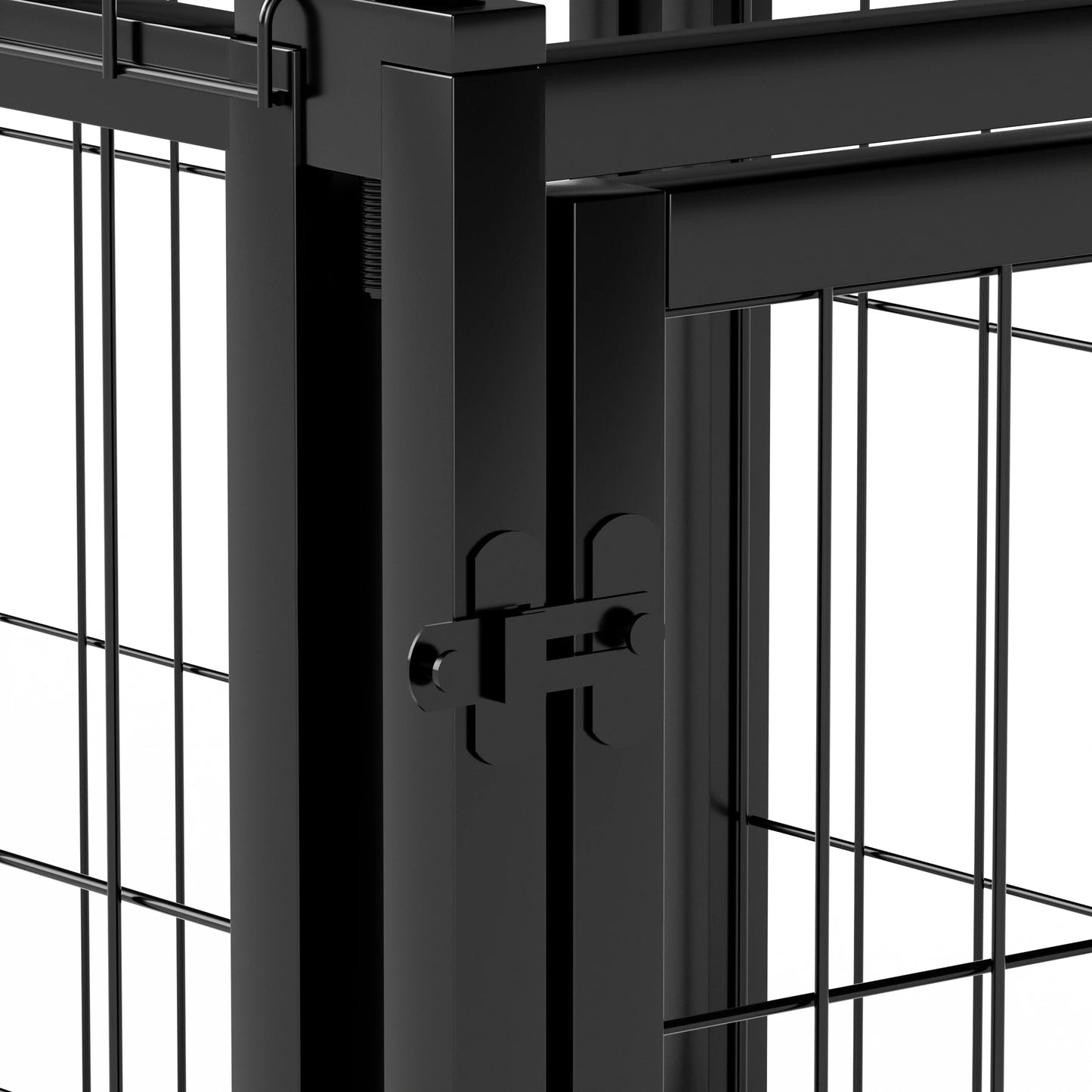 Sturdy Iron Dog Crate Kennel With Top For Indoor Use